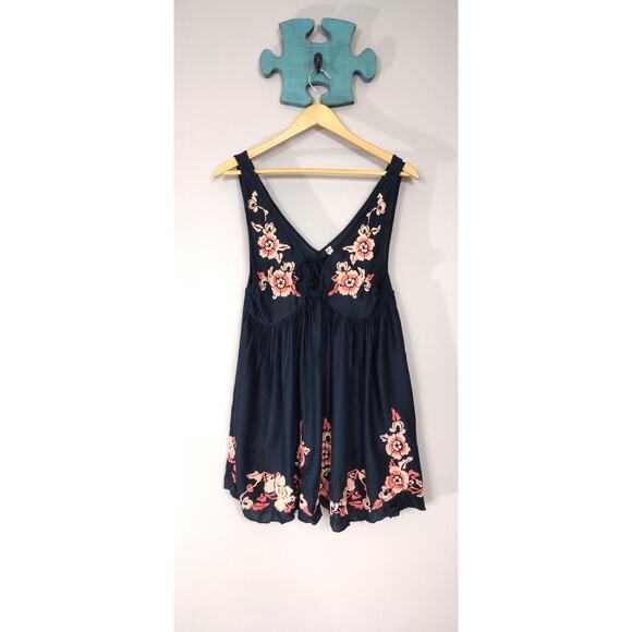 Intimately Free People Aida Embroidered Slip Modal soft Tank Top Slip Dress XS - Picture 2 of 15